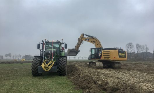 Egalisatiewerkzaamheden weer begonnen voor Elzinga Loon- en Grondverzet