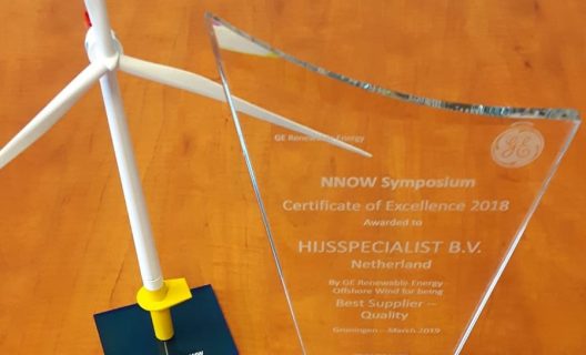 GE award “Best Supplier Quality” voor Hijsspecialist.nl