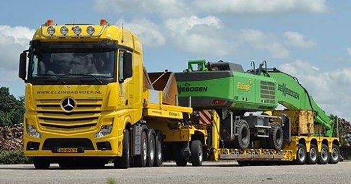 Diepladerchauffeur in opleiding