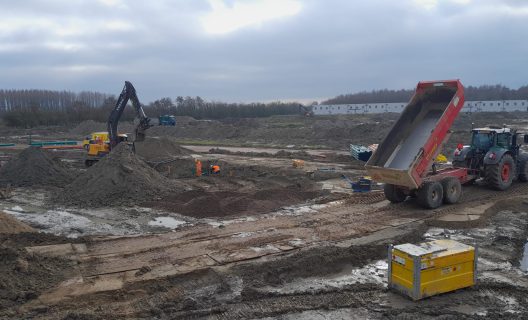 Bouwrijp maken van terrein aan Dingeweg Uithuizen